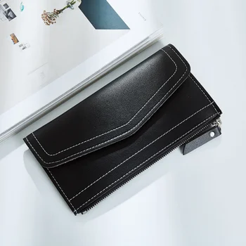 

Smart Wallet Secridwomen Wallets Purse New Korean Style Ladies Long Wallet Fashion Simple Women's Zipper & Hasp Organizer S