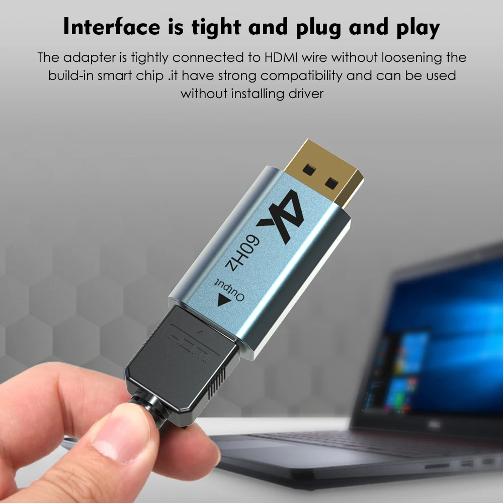 Wavlink ˷̴ ÷ Ʈ DP-HDMI ȣȯ , PC Ʈ  Ϳ -, 4K, 2K @ 60Hz, 1080P
