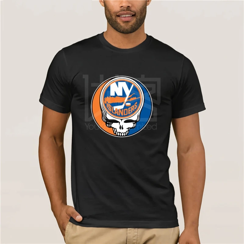 

Men's 2019 Fashion Style T-Shirt NHL TEAM NEW YORK ISLANDERS X GRATEFUL DEAD LOGO BAND SHIRTS Trendy Creative Graphic T-shirt