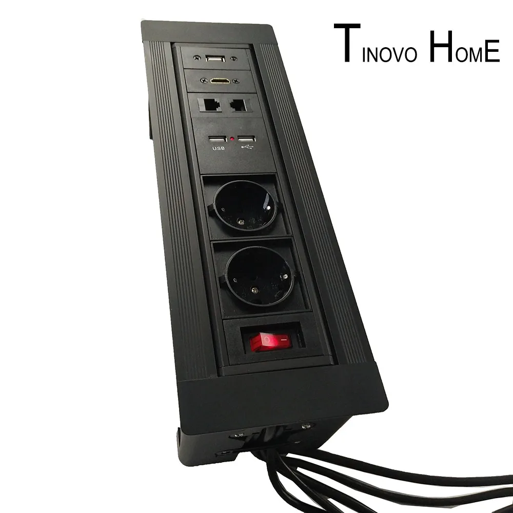 Высококачественная настольная розетка/ручная откидная мультимедийная розетка