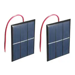 2 шт 1,5 V 400mA 80x60mm микро-мини-солнечные батареи для солнечных панелей-DIY проекты-игрушки-зарядное устройство