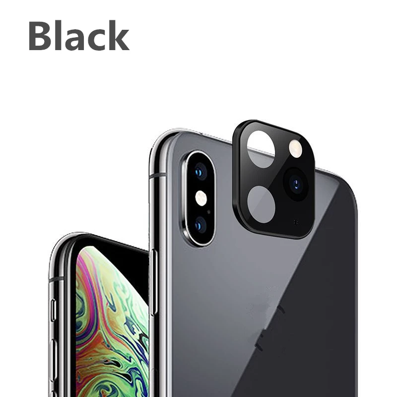 Поддельное стекло для камеры для iPhone X XS XSMAX защитное стекло Модифицированная металлическая наклейка объектив камеры Второе изменение на 11Pro Max