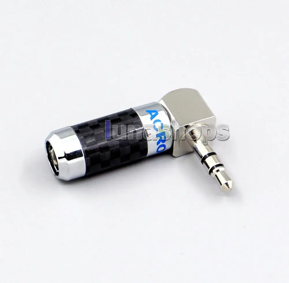 ACROLINK Родий CF-3.5L(R) 3,5 мм стерео Мужской углерод 90 градусов адаптер диаметр 7 мм для diy