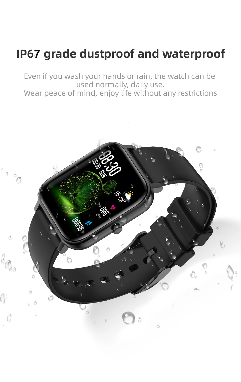 DIGOOR 1.4 Big screen Smart Watch men Heart Rate Blood Pressure measurement smartwatch Waterproof clock Fitness Tracker Ladies Watch (11)