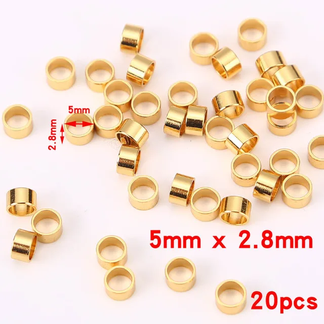 20pcs 6mm Diameter stainless steel Gold Color Closed Rings DIY Jewelry Accessories Marketing