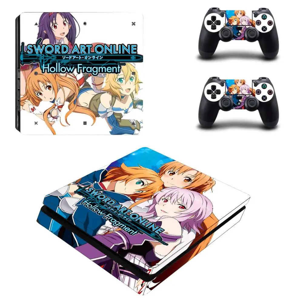 Sword Art Online SAO PS4 тонкая наклейка Play station 4 кожа Наклейка для playstation 4 PS4 Slim консоль и контроллер кожи - Цвет: YSP4S-2143