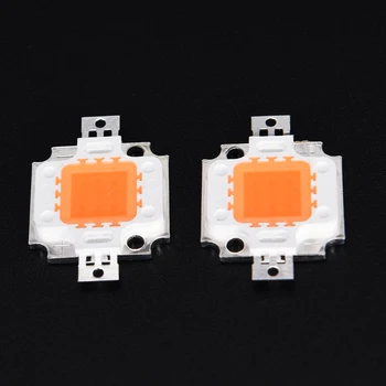 

1Pc Hydroponic 10W Led Grow light Chip Epistar chip full spectrum 400nm-840nm for indoor plant grow Garden Ornaments