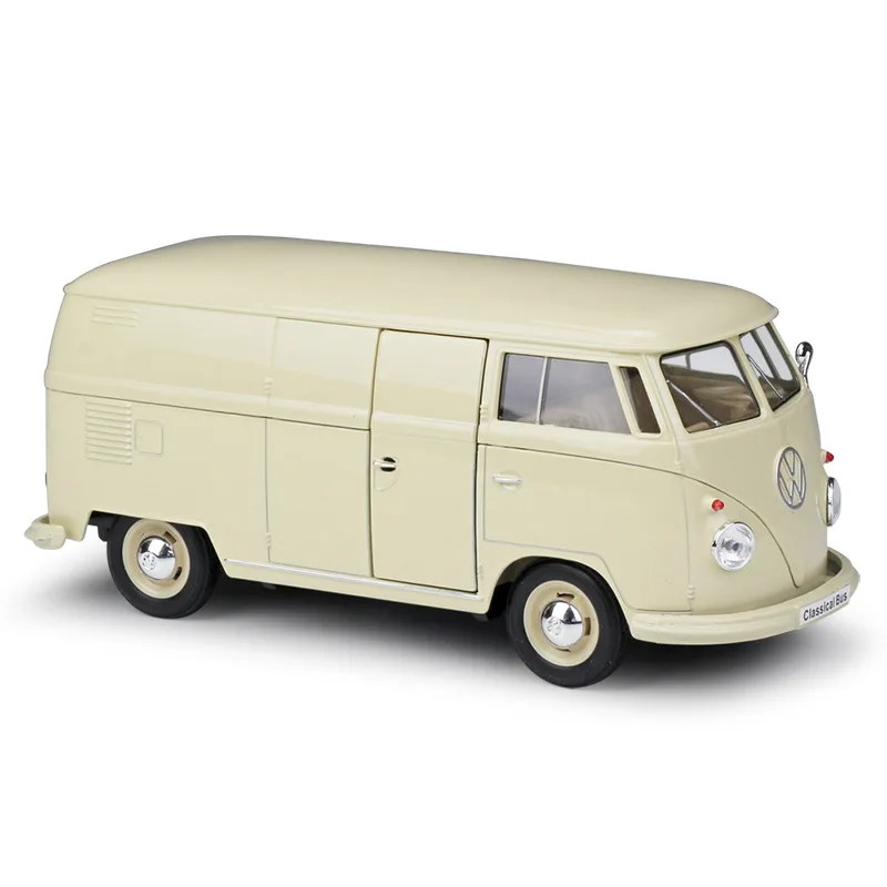 Велли 1:24 литье под давлением VW T2 1972 T1 1963 автобус красный крем синий высокая