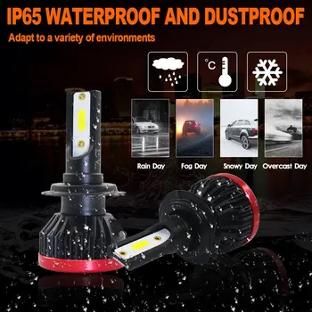 

Car Light H76000K Automobiles Headlamp Bulb EV7 Mini LED Headlights 12V