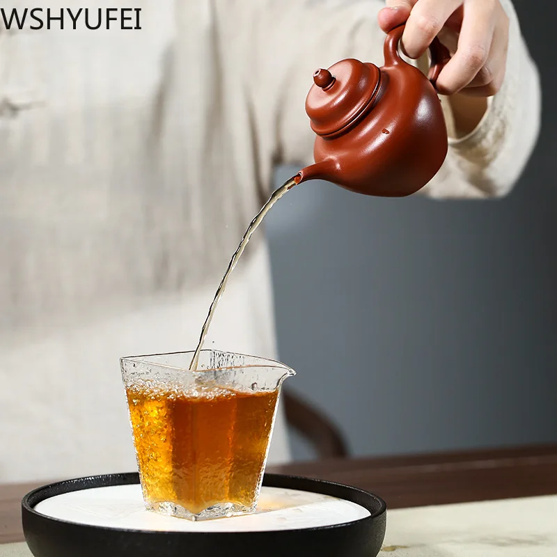 180 мл Исин Чайный горшок фильтр Dahongpao Осенняя вода чайный горшок красивые ручной работы фиолетовая глина индивидуальный подарок бытовой чайный набор кунг-фу