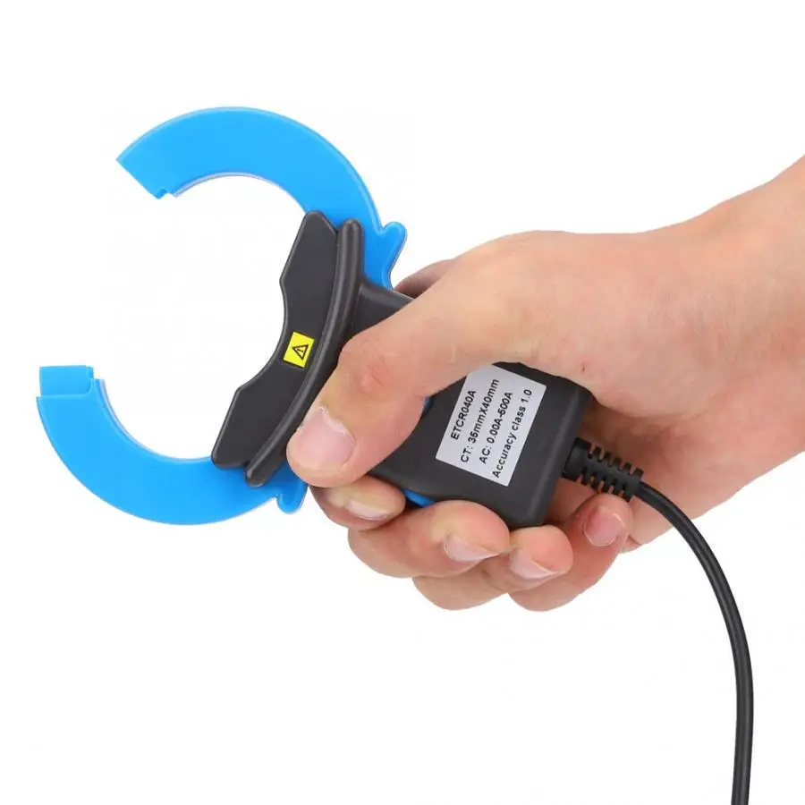 

Current Sensor Clamp Current Sensor Leakage Detection Electrical Industrial Measuring Instrument Blue BNC Plug