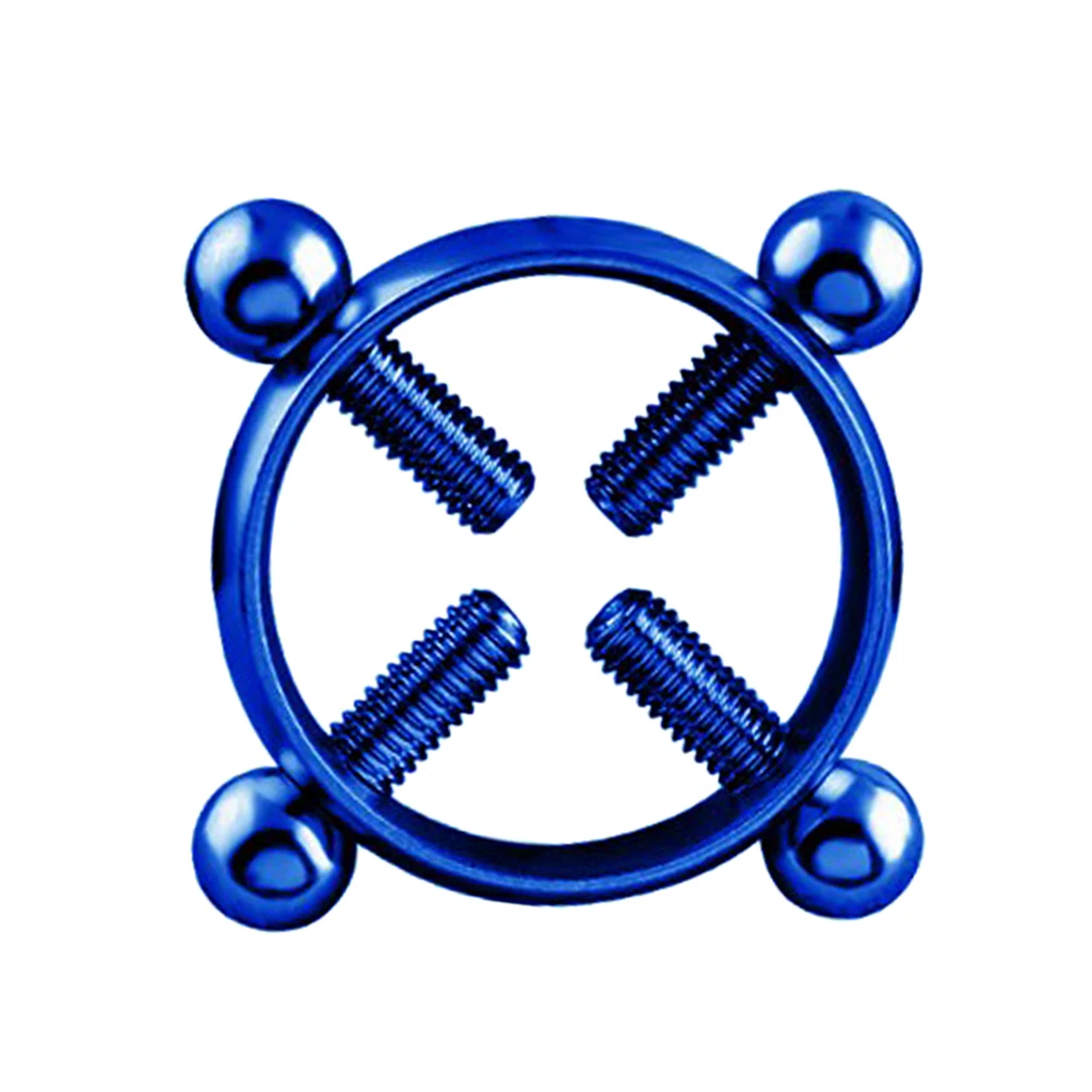 Stainless Steel Screw Adjustable Nipple Shield Ring Clamp Jewelry