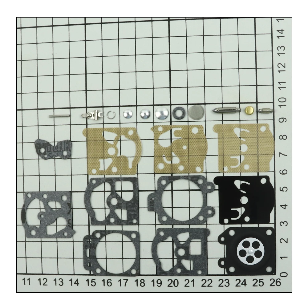 5 Sets Vergaser-Reparatur- und Überholungskit Membran-Dichtungssatz für Walbro K20-WAT WA & WT Echo Stihl 021 023 025 017 026 MS 210 230 – Detail 7