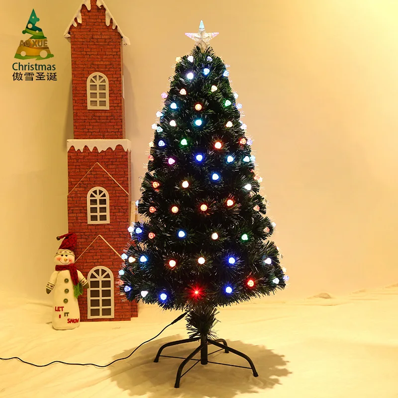 

LED Color xiao yuan deng Optical Fiber Christmas Tree Christmas Ornaments Home Artificial Plant Decoration Customizable