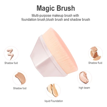 

Cosmetics Brush Tool 1Pcs Oval Six Corners Makeup Brushes Large Size Soft Foundation Concealer BB Cream Make Up Kit Dropshipping