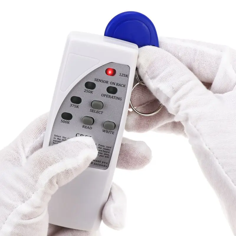 

Handheld Rfid Card Reader Writer 125KHz Copier Duplicator ID Tags Programmer With Light Indicator EM4305 T5577 Key Card Keyfob