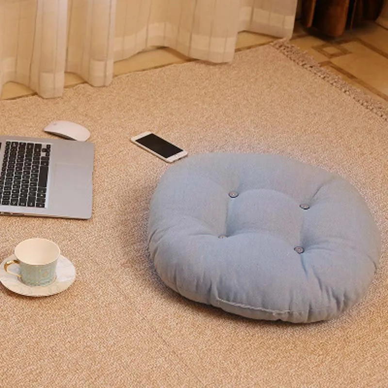 Cattail Hassock сиденье для увеличения подушки копчик, ортопедический татами покрывало на кресло подушки сзади Pouf футон