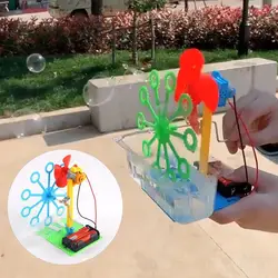 Kit de ciencia para niños, juguetes eléctricos hechos a mano de plástico duradero, fácil montaje Manual, Kit de burbujas educativas