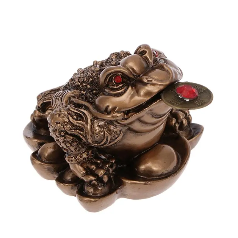 

Home Office Tabletop Ornaments Feng Shui Money Fortune Wealth Chinese Toad Animal Model Figurines Desktop Good Lucky Gifts