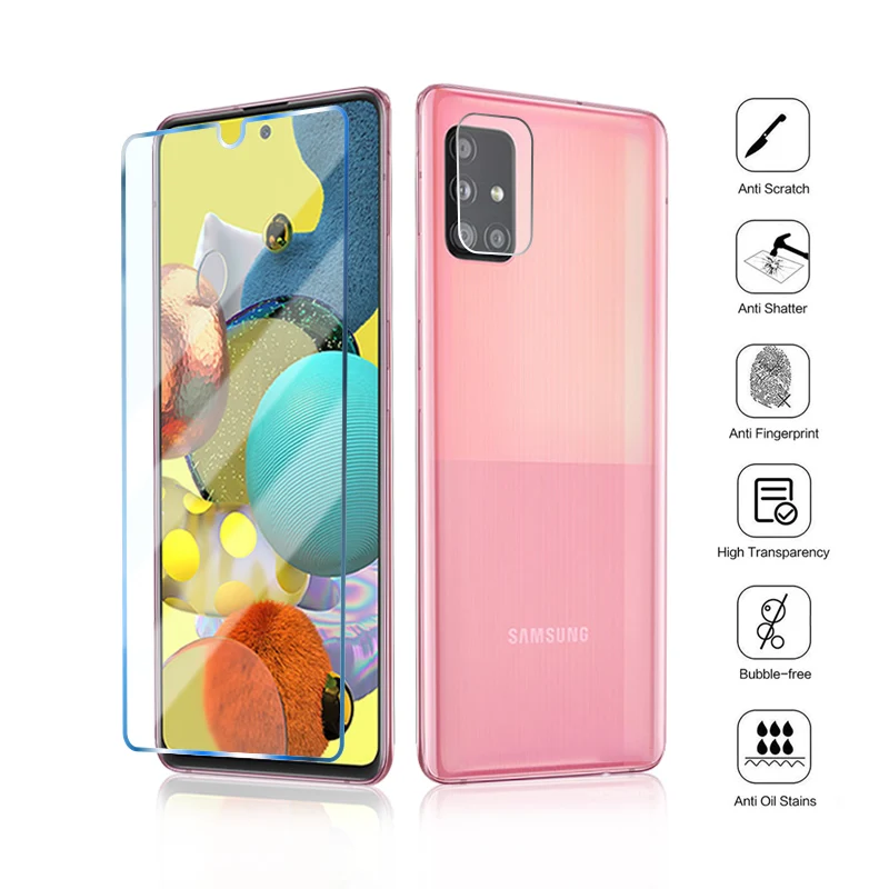 2 в 1 защитная пленка из закаленного стекла для Samsung Galaxy A21S A20S A10S A20E A10E объектив