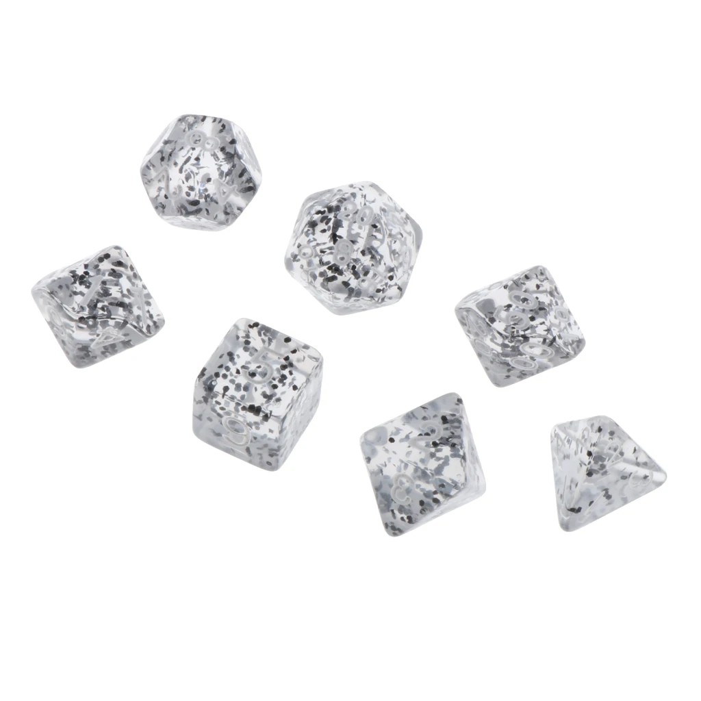7Pc Multi-sided Dices Set D4-D20 MTG DND RPG Board Game Dice for D&D Roleplaying Party Casino Table Game Toy