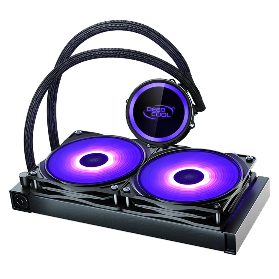 Deepcool gammaxx l240 v2 rgb pc caso líquido cooler computador cpu de ...