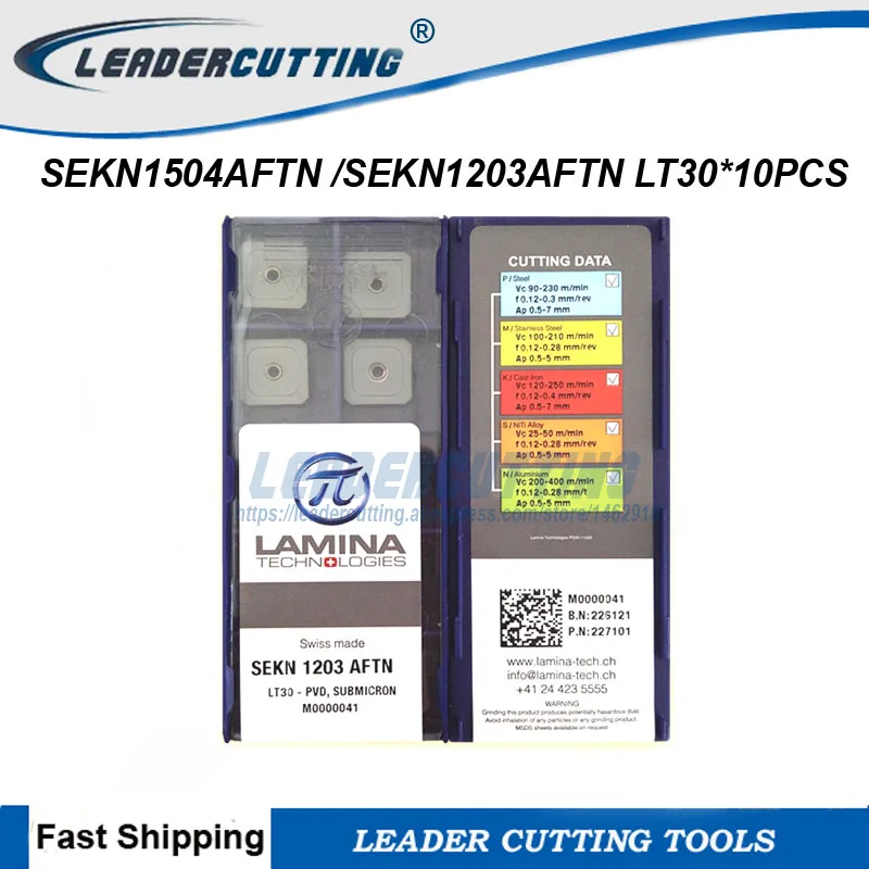 SEKN1504AFTN LT30 SEKN1203AFTN LT30* 10 шт. LAMINA фрезерные Вставки для фрезы