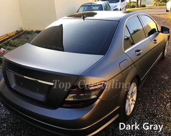 

Top quality Ice Dark Gray satin chrome Vinyl Wrap For Car Wrap Covering foil With Air bubble Free Low tack glue Like 3M 1.52x18m