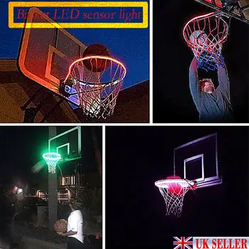 

Creative Solar Basketball Hoop LED Color Lamp For Night Games And Confrontation