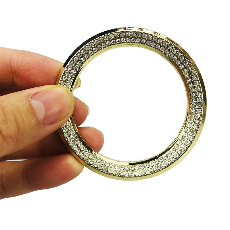 

Diamond Rhinestone Crystal Car Styling Ring Steering Wheel Circle Trim Sticker Fit For BMW X3 X5 X6 F15 F10 F30 E91 E46 E39 E90