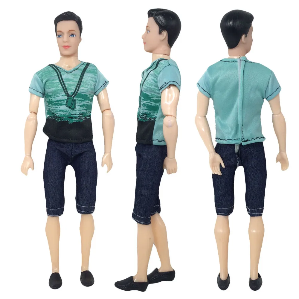 5 комплектов модная крутая повседневная одежда кукла ручной работы куртка брюки наряды Брюки Одежда для мужчин мальчик куклы Кен аксессуары подарок