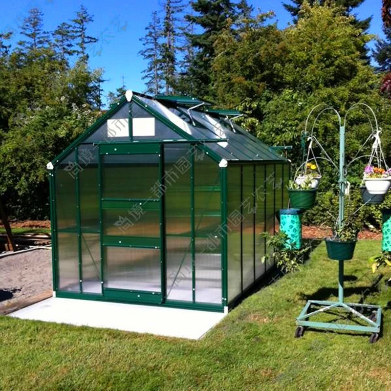 Metal aluminium houses sell small mini low cost frame polycarbonate commercial garden greenhouses green house greenhouse