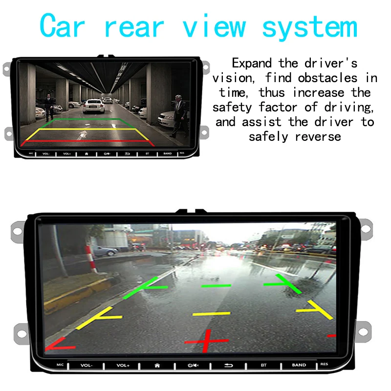 Автомагнитола Wifi gps Airplay CANBUS для Skoda Passat B6 Polo Golf 4 5 Touran Seat 9''2Din Android для VW/Seat+ Carplay камера заднего вида