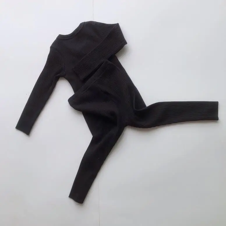 Ceny HITOMAGIC chłopcy dziewczęce ubrania dla dzieci prążkowany zestaw wyposażony w pełne rękawy dziecięce jesienne zimowe zestawy piżam