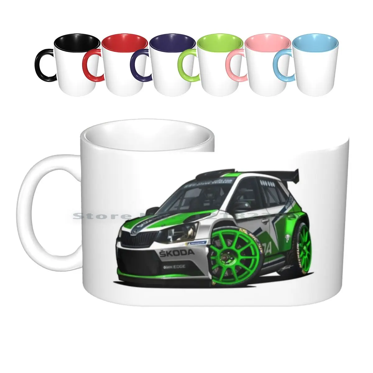 2020 Wrc Skoda Fabia R5 Tazze In Ceramica Tazze Da Caffè Tazza Da Tè Al Latte Skoda Skoda Fabia Skoda Fabia R5 Skoda Wrc Fabia Wrc Skoda R5