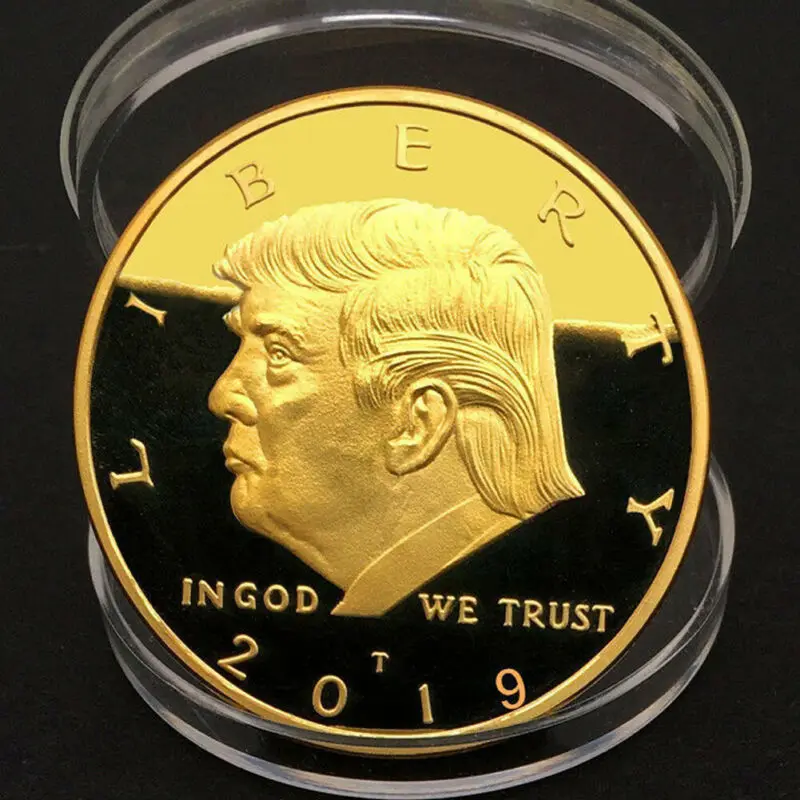 

Non-currency Coins 2019 President Donald Trump Last Supper Gold Plated EAGLE Commemorative Coin Republican Patriotism