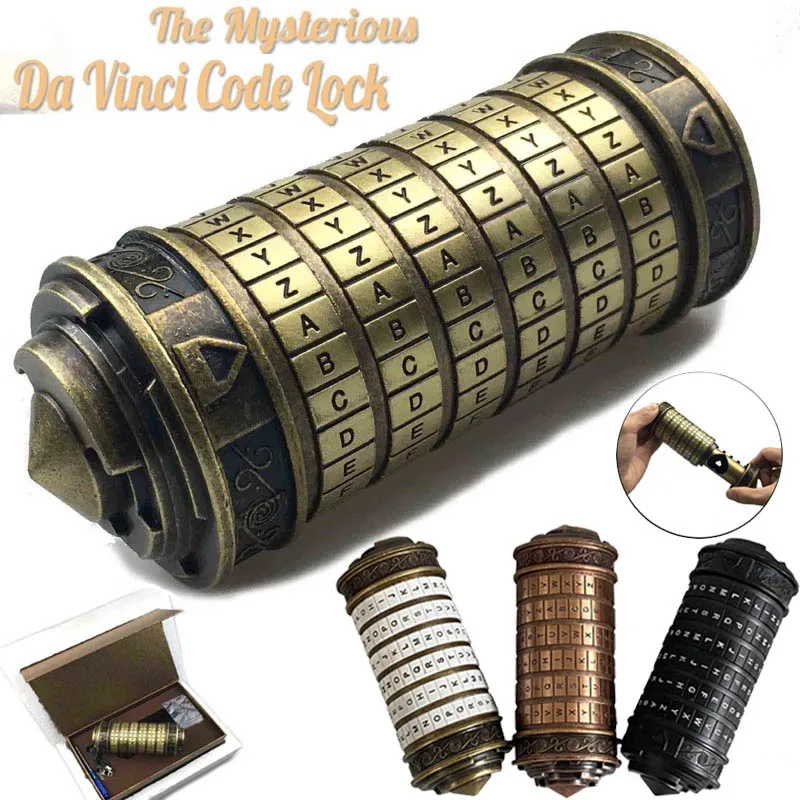 discordia Buen sentimiento romántico Da Vinci Password Lock - Da Vinci Code Toys Metal Cryptex Locks Wedding  Gifts - Aliexpress