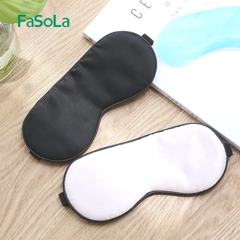 

Fasola Ice Pack Silk Eye Mask Sleep Shading Breathable Women's Earplug Anti-noise Three-piece Set Mitigate Eyestrain