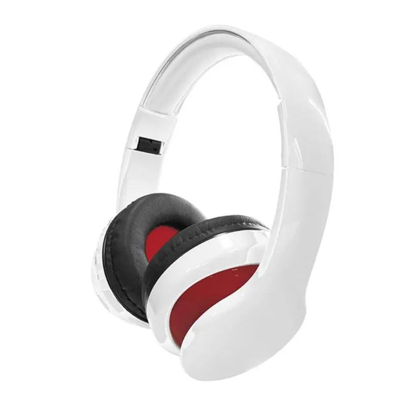 6S беспроводной Bluetooth 4,0 наушники Стерео тяжелый бас наушники Складная гарнитура A5YA - Цвет: Белый