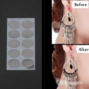 

300Pcs Invisible Earrings Stabilizers Earlobes Protective Waterproof Patches Earrings Support Ear Patches for Earrings