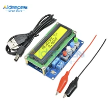 LC100-A цифровой ЖК-дисплей высокой точности емкость Метрическая индуктивность Таблица тест er L/C частотомер 1pF-100mF 1uH-100H+ тест-зажим