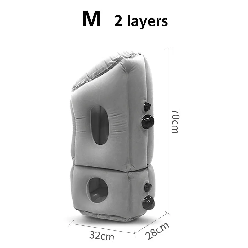 Подушка для офисного сна с артефактом для сна, надувная подушка для ланча, незаменимая подушка для путешествий, Подушка для сна на поезде - Цвет: M 2 layers
