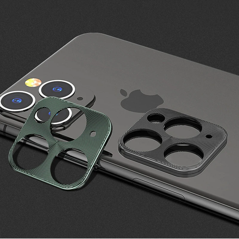Чехол для камеры для iPhone 11 Pro XS Max X XR 7 8 Plus, чехол с металлическим кольцом для объектива, Защитное стекло для экрана для iPhone 11 Pro Max XS XR X