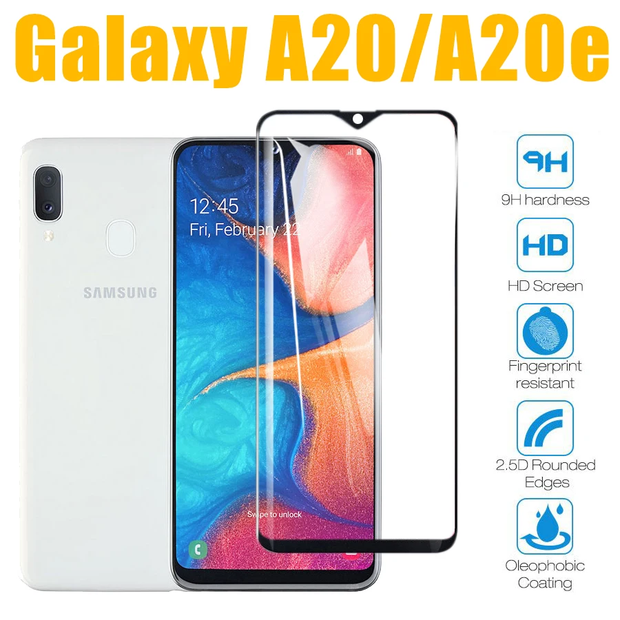 Защитное стекло для samsung galaxy A20 закаленное sum glaxy A 20 e 9h armor защитная пленка экрана de