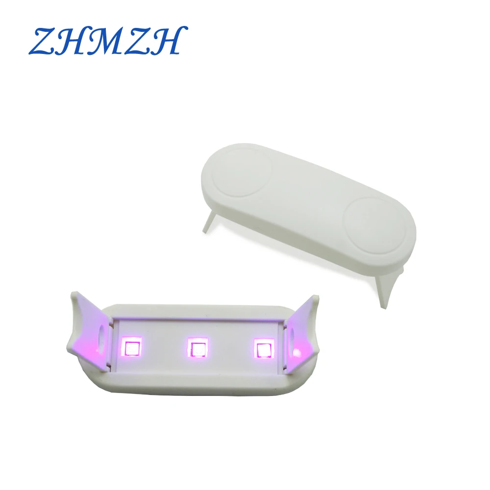 ZHMZH 3LEDs Ultraviolet GEL Curing Light UV Curing Lamp Foldable Android Type-C Interface UV Light DC5V 6W