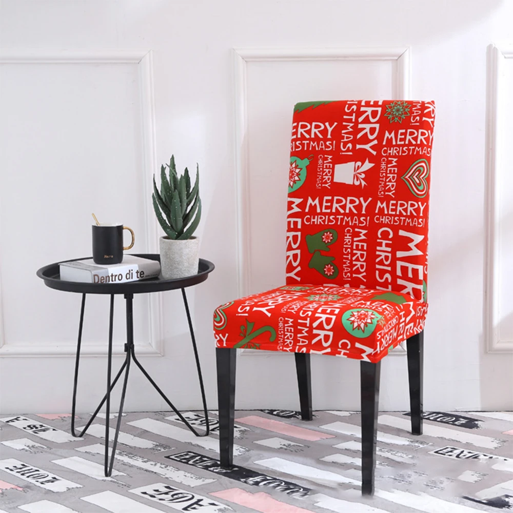 Kerst Stoel чехол Grote Elastische Zetel Stoelbekleding Xmas стрейч Hoge ковер Kussenovertrekken для Kerst Banket Вечерние