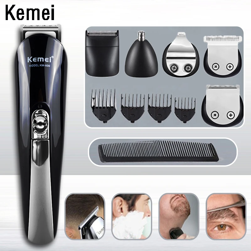 

kemei trimmer profession electric hair clippers men's beard nose hair trimmers Multifunction hair clipper electric shaver 5