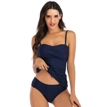 

swimsuit 2020 New Bikini Split Swimsuit Female Conservative Swimwear Strap Swimwear Female