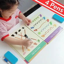 Tablette de dessin Montessori pour enfants, bricolage, forme de couleur, jeu de correspondance, livre de dessin, ensemble de jouets éducatifs pour enfants
