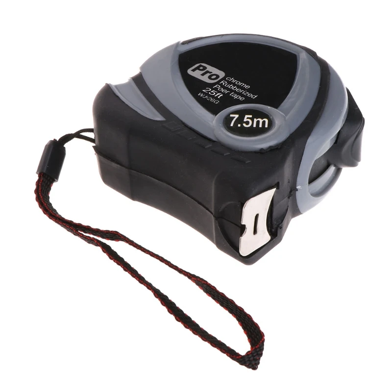5m 7.5m Retractable Measuring Tape Measure Ruler Rubberized Metric Tape Rule 94PC